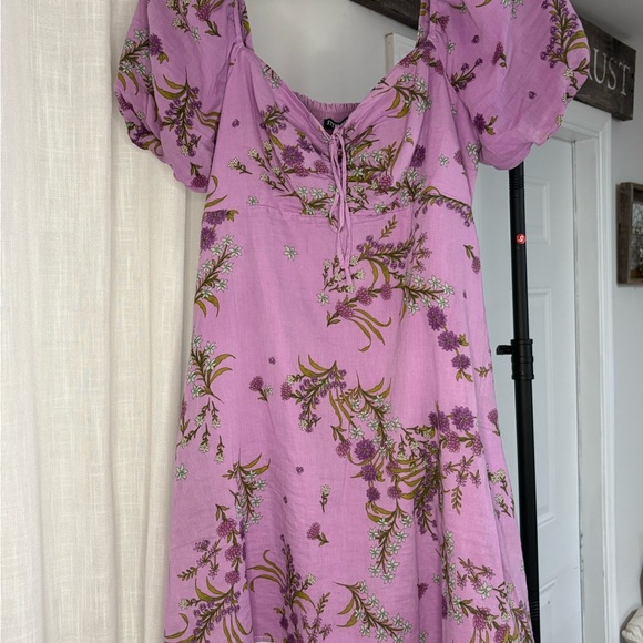 Steve Madden Floral Mini Dress in Purple Size Small - Picture 1 of 5